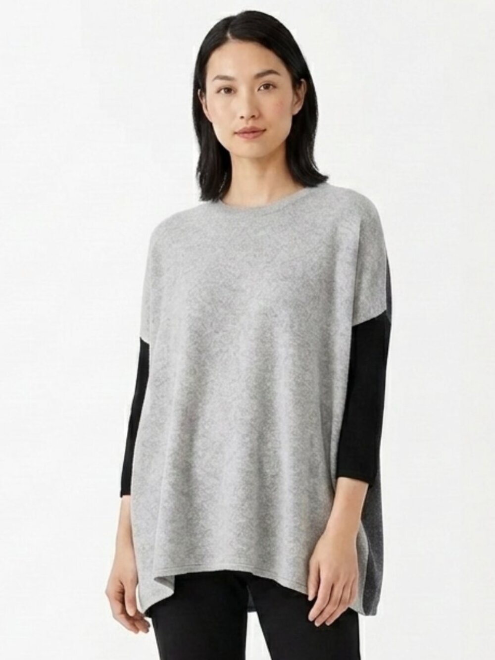 Claudia Nichole Colour Block Loose Fit Cashmere Sweater- Sz. Sm